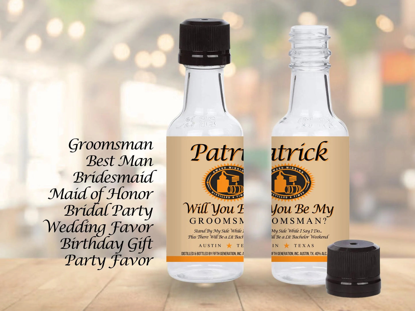 Custom Tito's Label