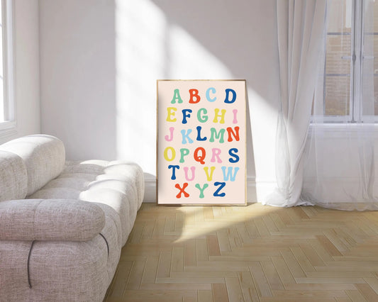 Colorful Alphabet Print
