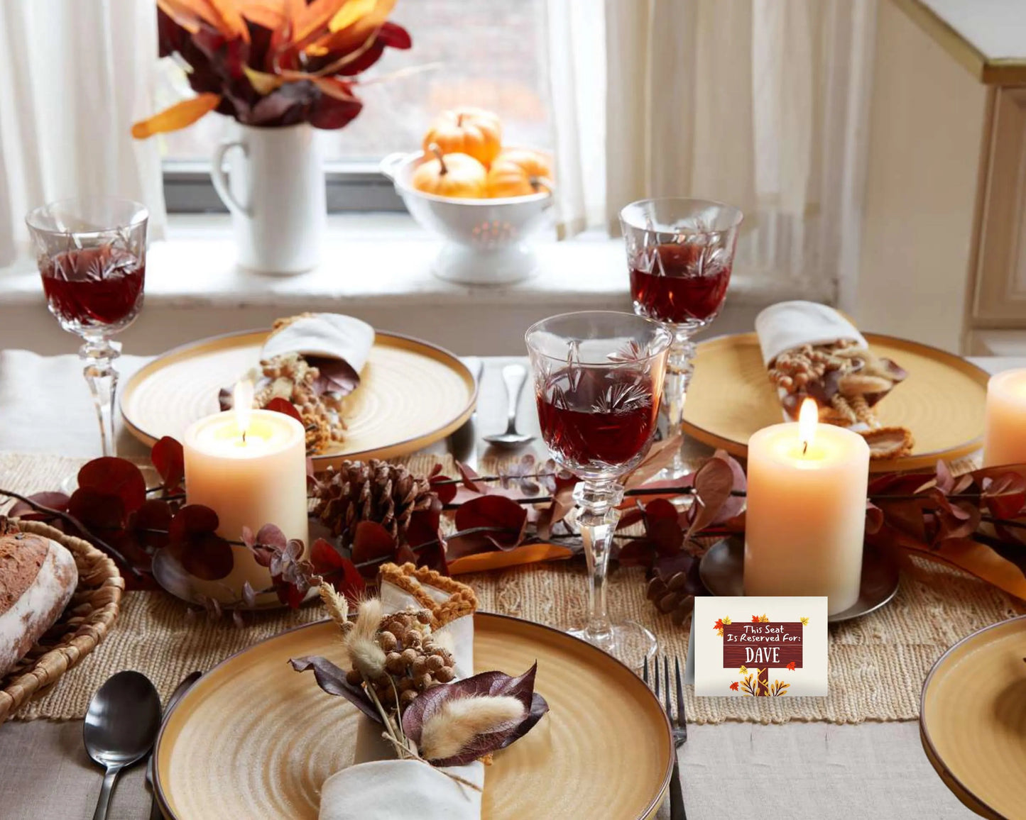 Personalized Thanksgiving Place Cards- Style 05