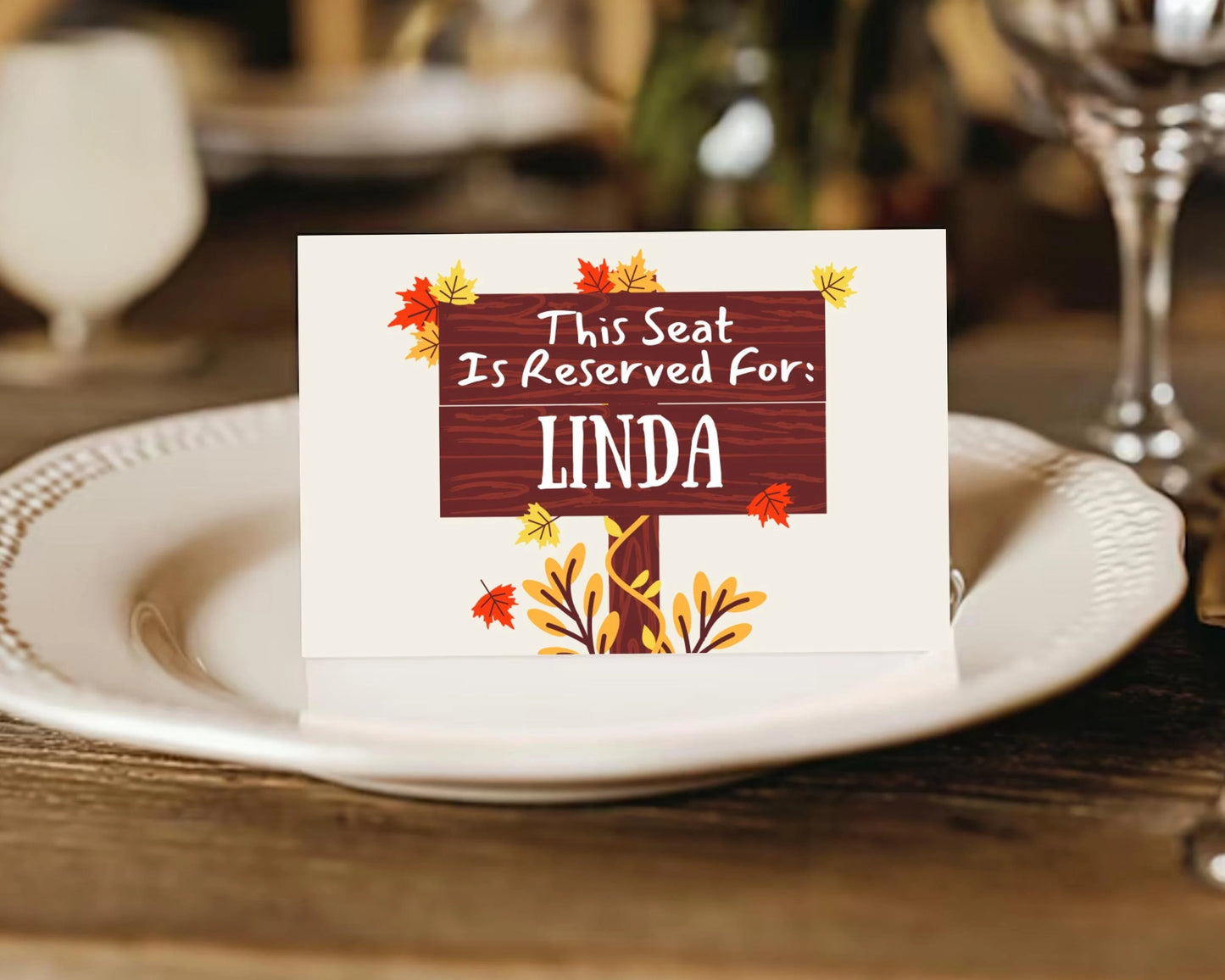 Personalized Thanksgiving Place Cards- Style 05