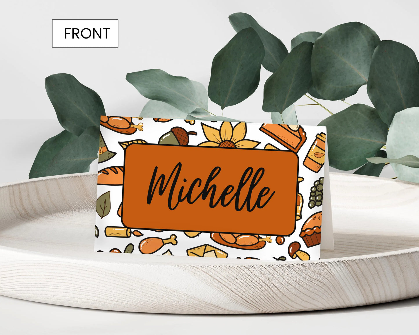 Personalized Thanksgiving Place Cards- Style 06