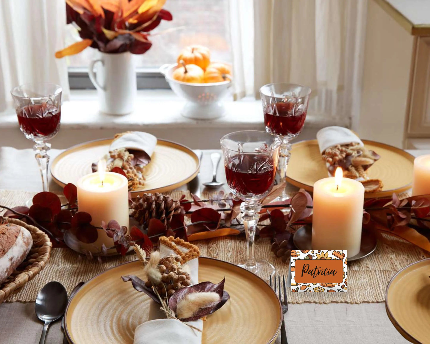 Personalized Thanksgiving Place Cards- Style 06
