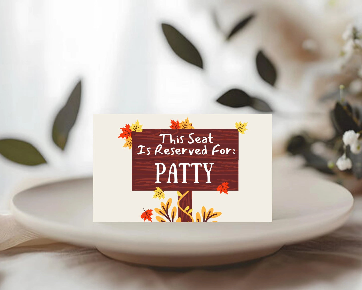 Personalized Thanksgiving Place Cards- Style 05