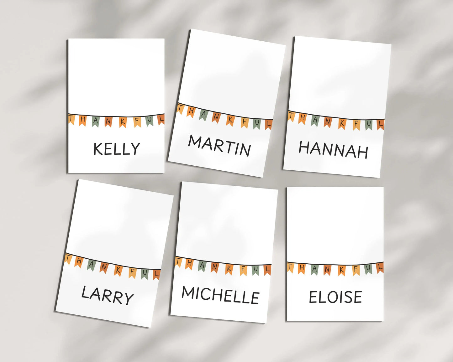 Personalized Thanksgiving Place Cards- Style 03