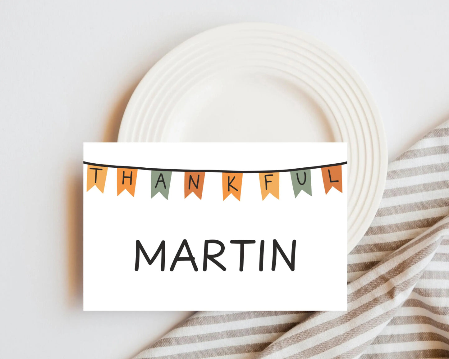 Personalized Thanksgiving Place Cards- Style 03