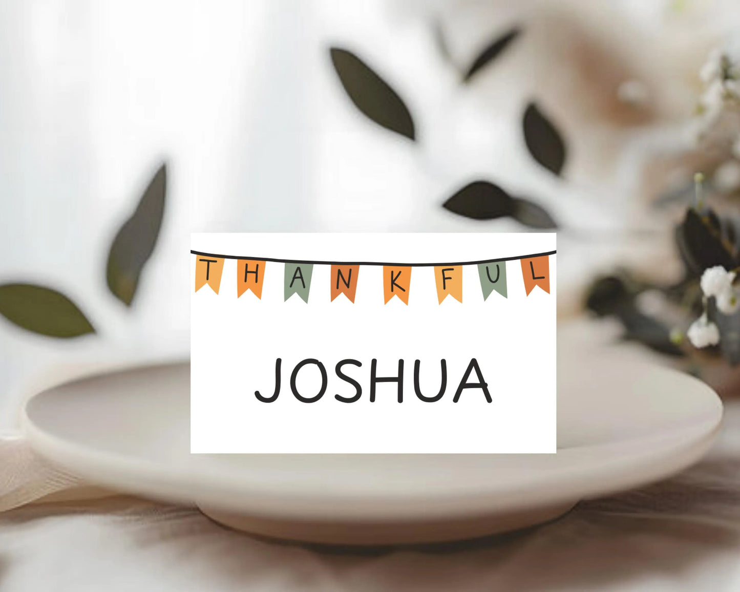 Personalized Thanksgiving Place Cards- Style 03