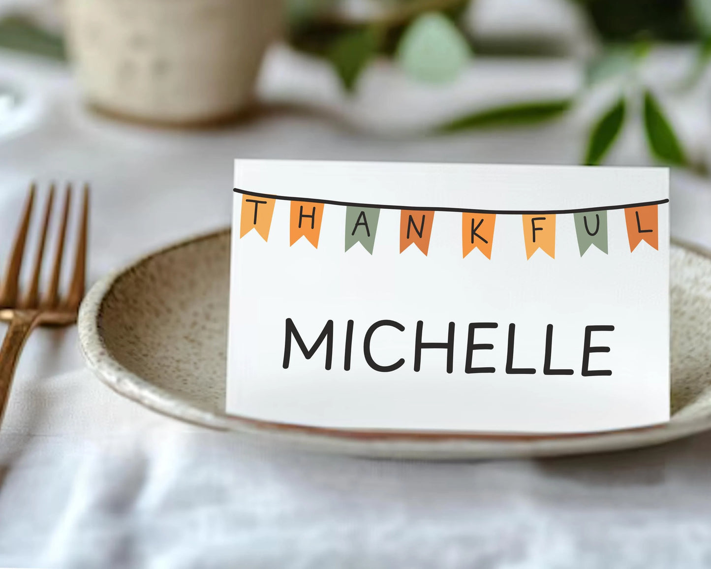 Personalized Thanksgiving Place Cards- Style 03
