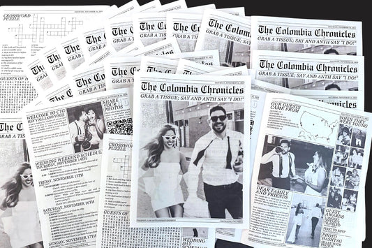 Custom Wedding Newspaper