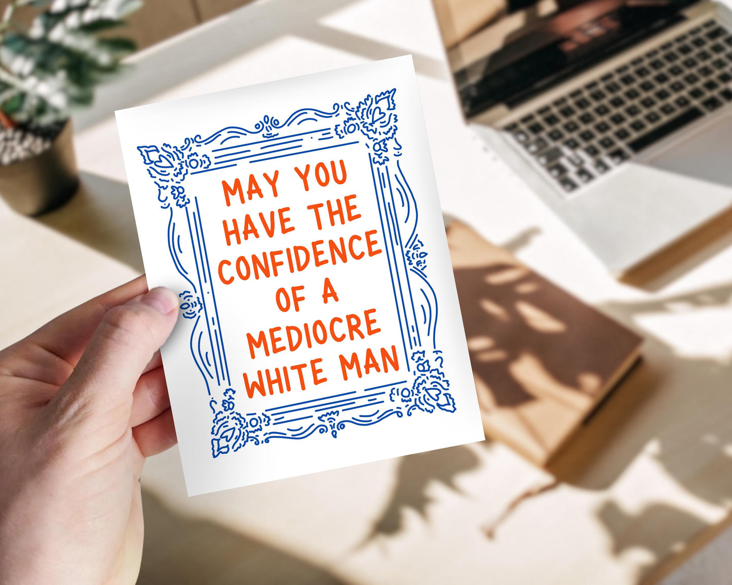 Mediocre White Man Print