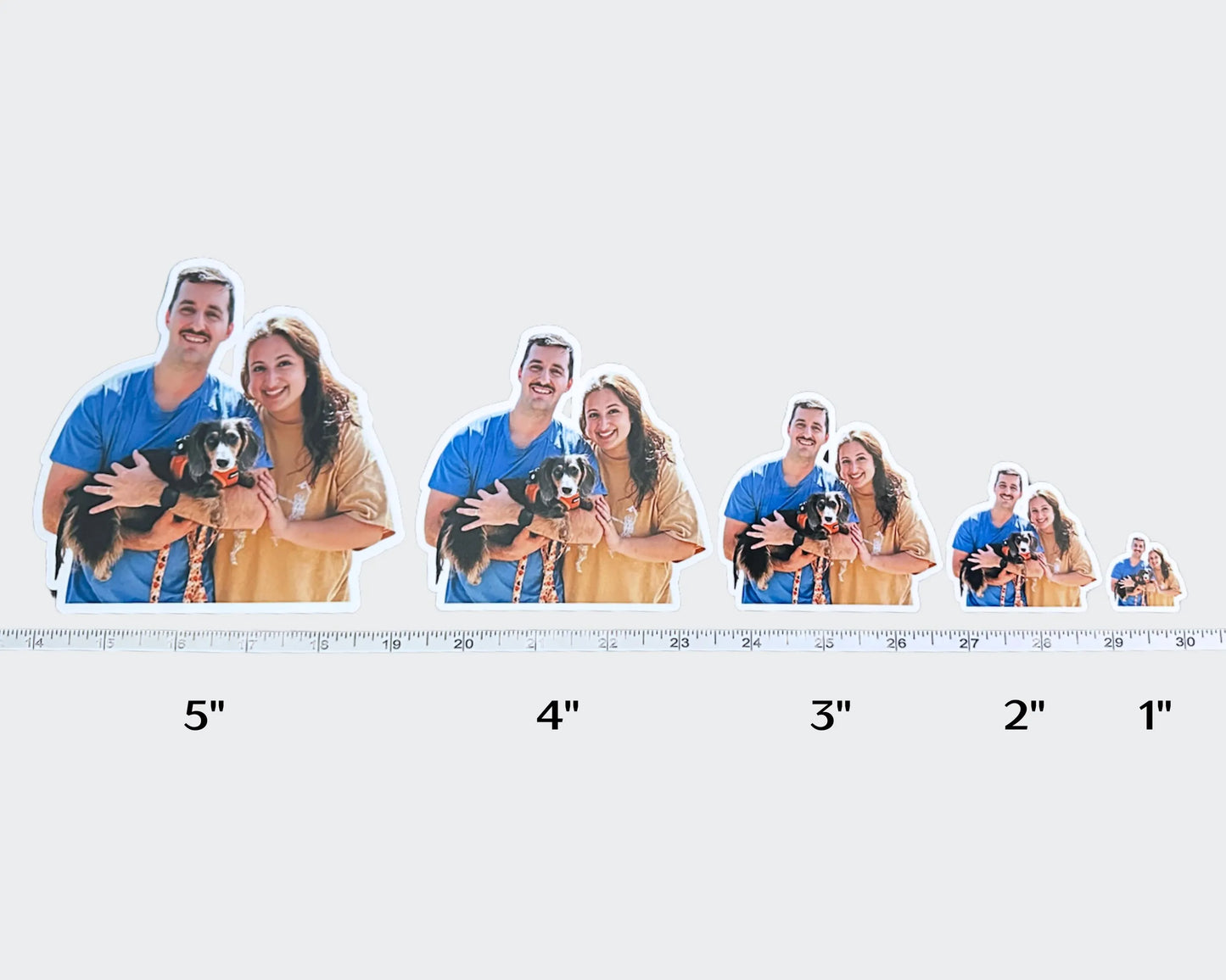 Custom Couple Photo Stickers