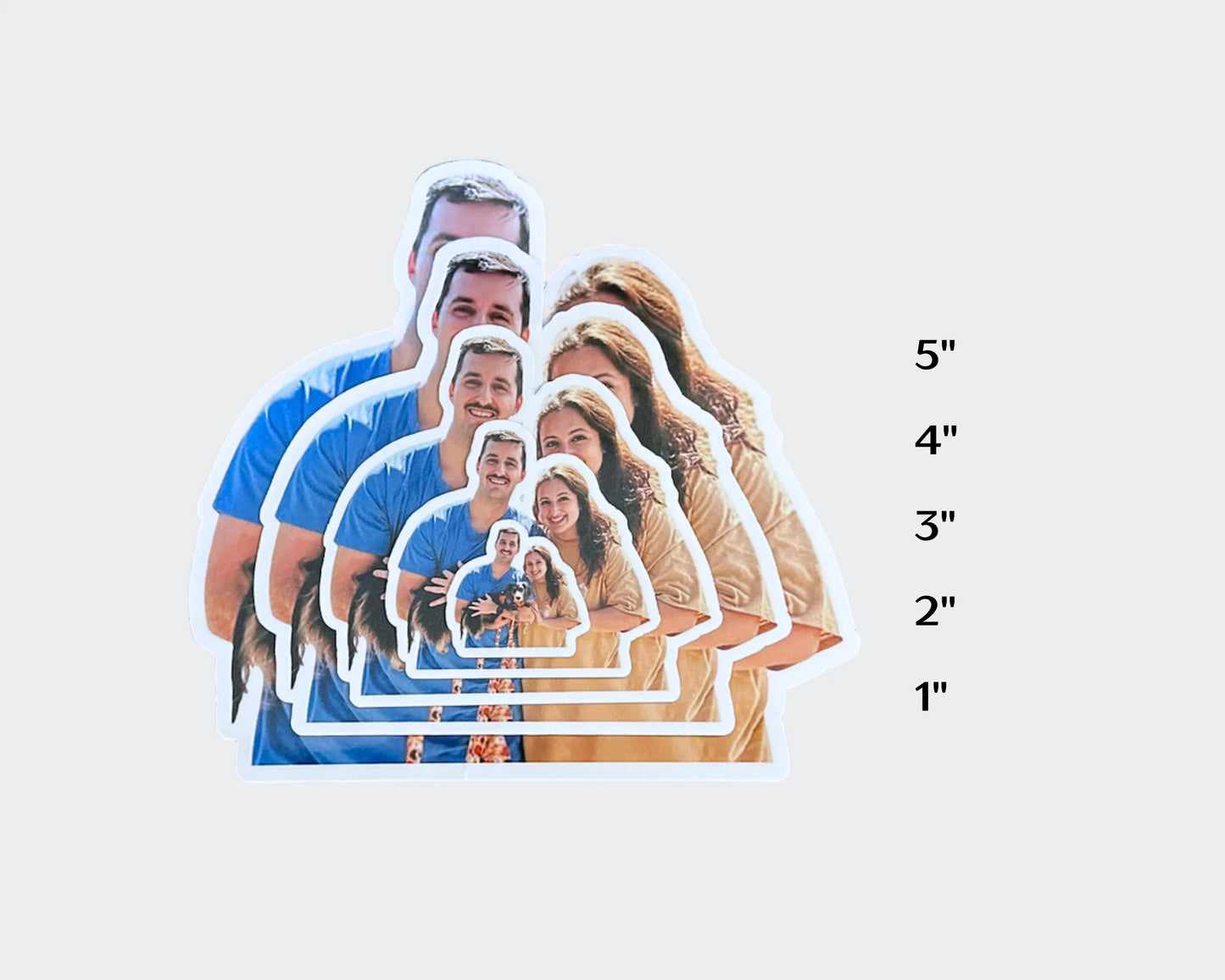 Custom Couple Photo Stickers