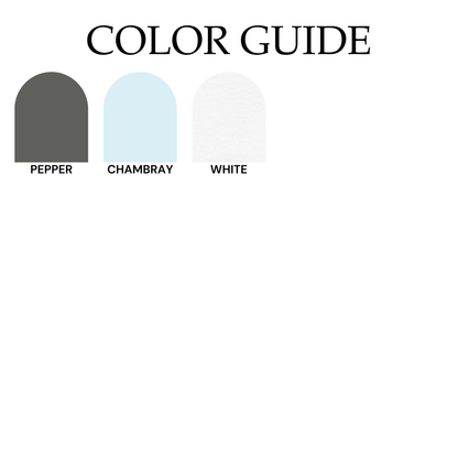 Blue Charlotte Skyline Tee - Front and Back