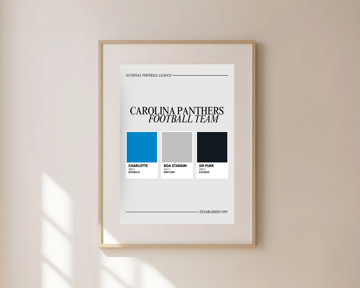 Charlotte Sports Colors Print