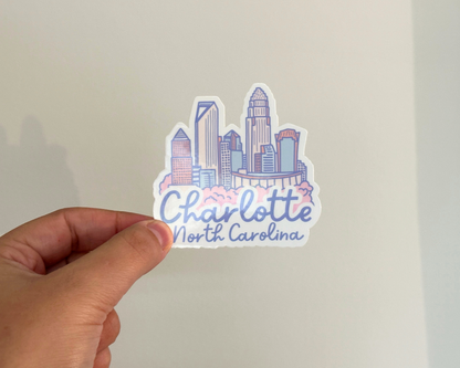 Charlotte Skyline Sticker