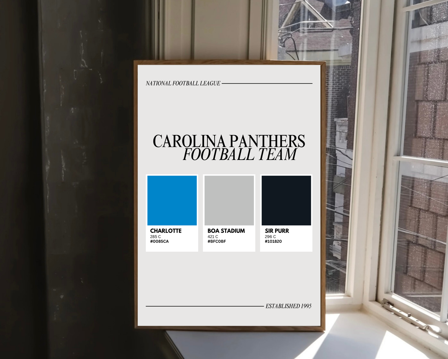 Charlotte Sports Colors Print