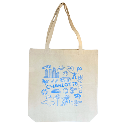 Charlotte Icons Tote Bag