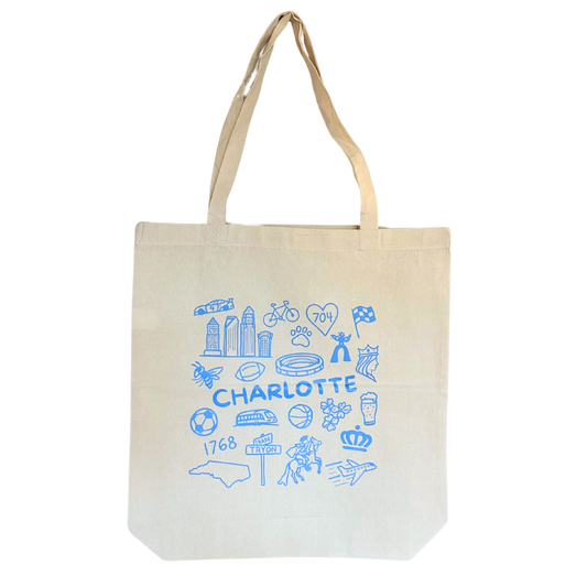 Charlotte Icons Tote Bag