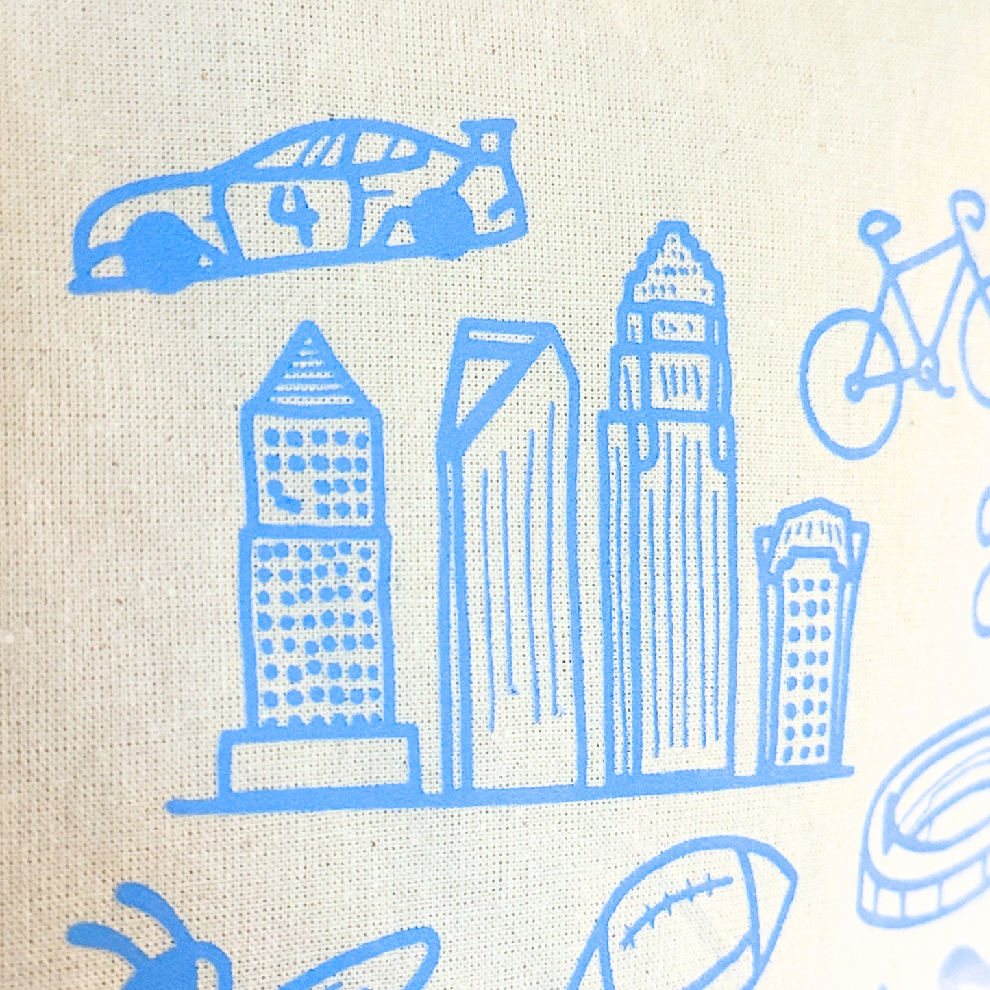 Charlotte Icons Tote Bag