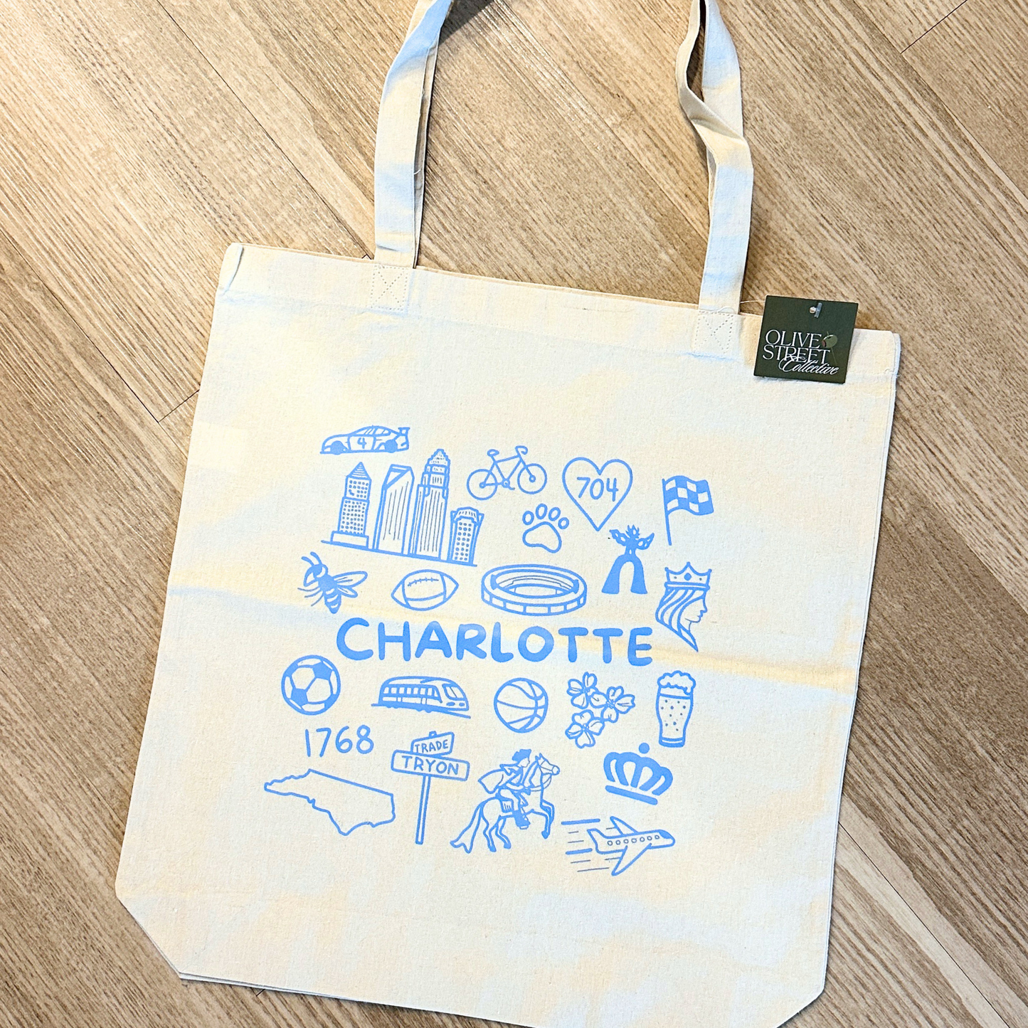 Charlotte Icons Tote Bag