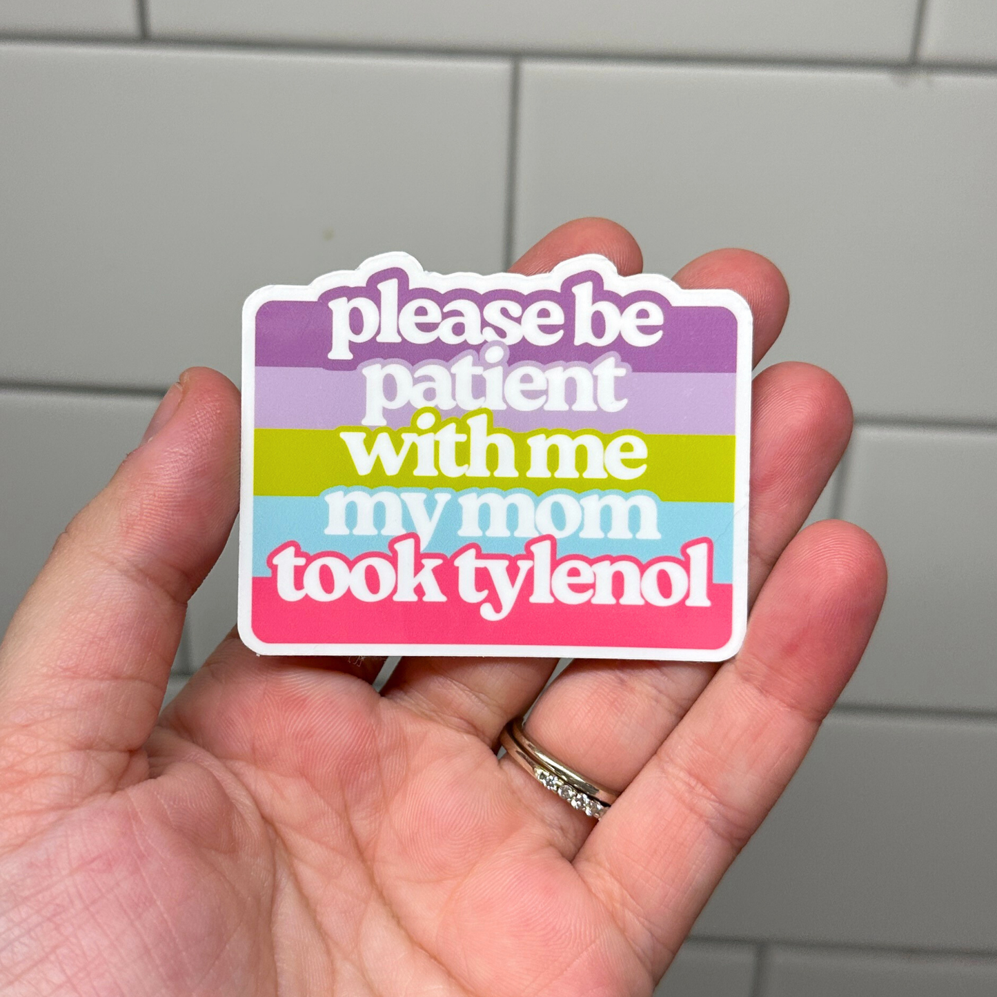 Tylenol Sticker