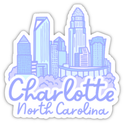 Charlotte Skyline Sticker