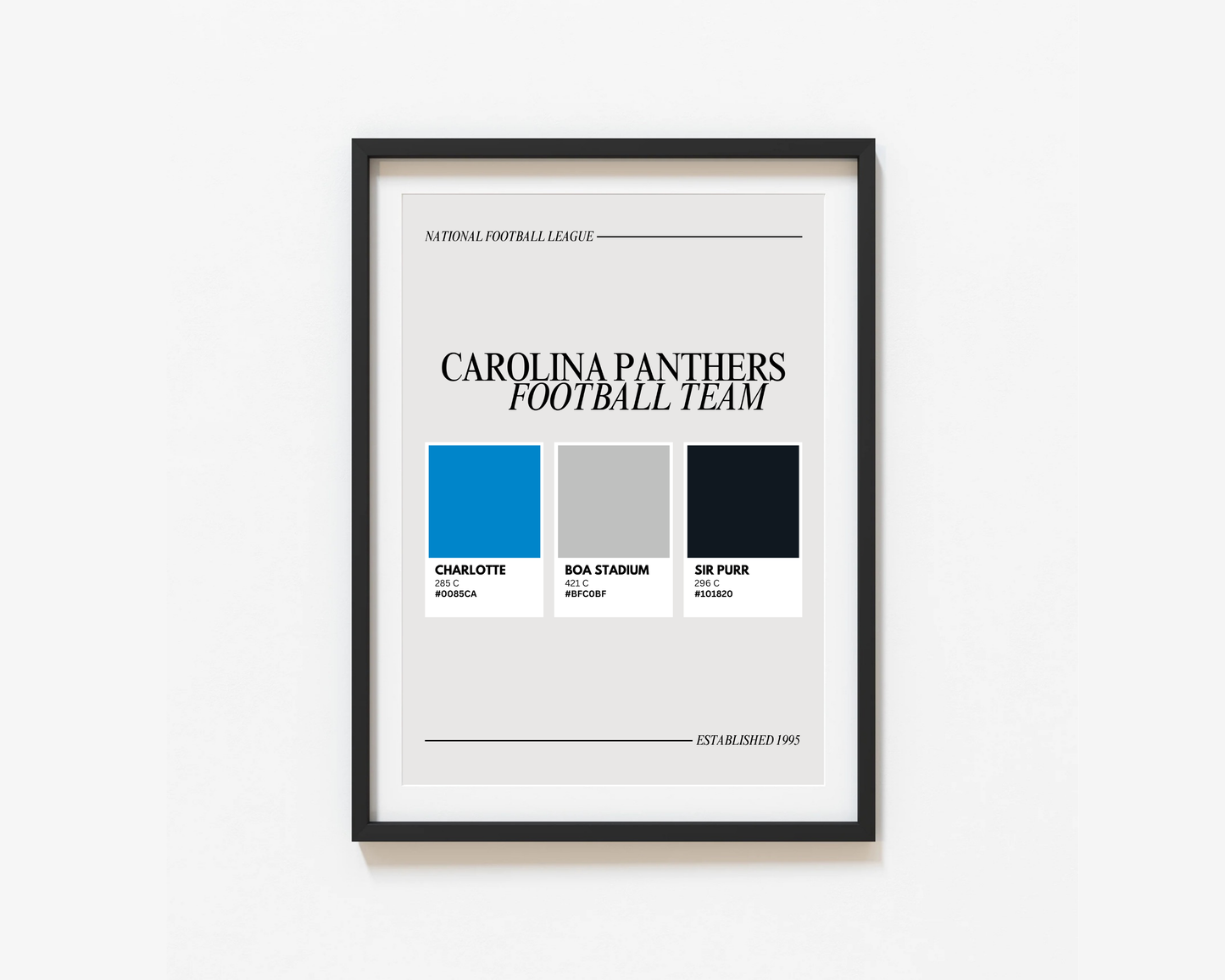 Charlotte Sports Colors Print