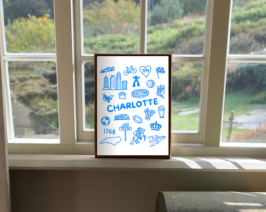 Charlotte Icons Print