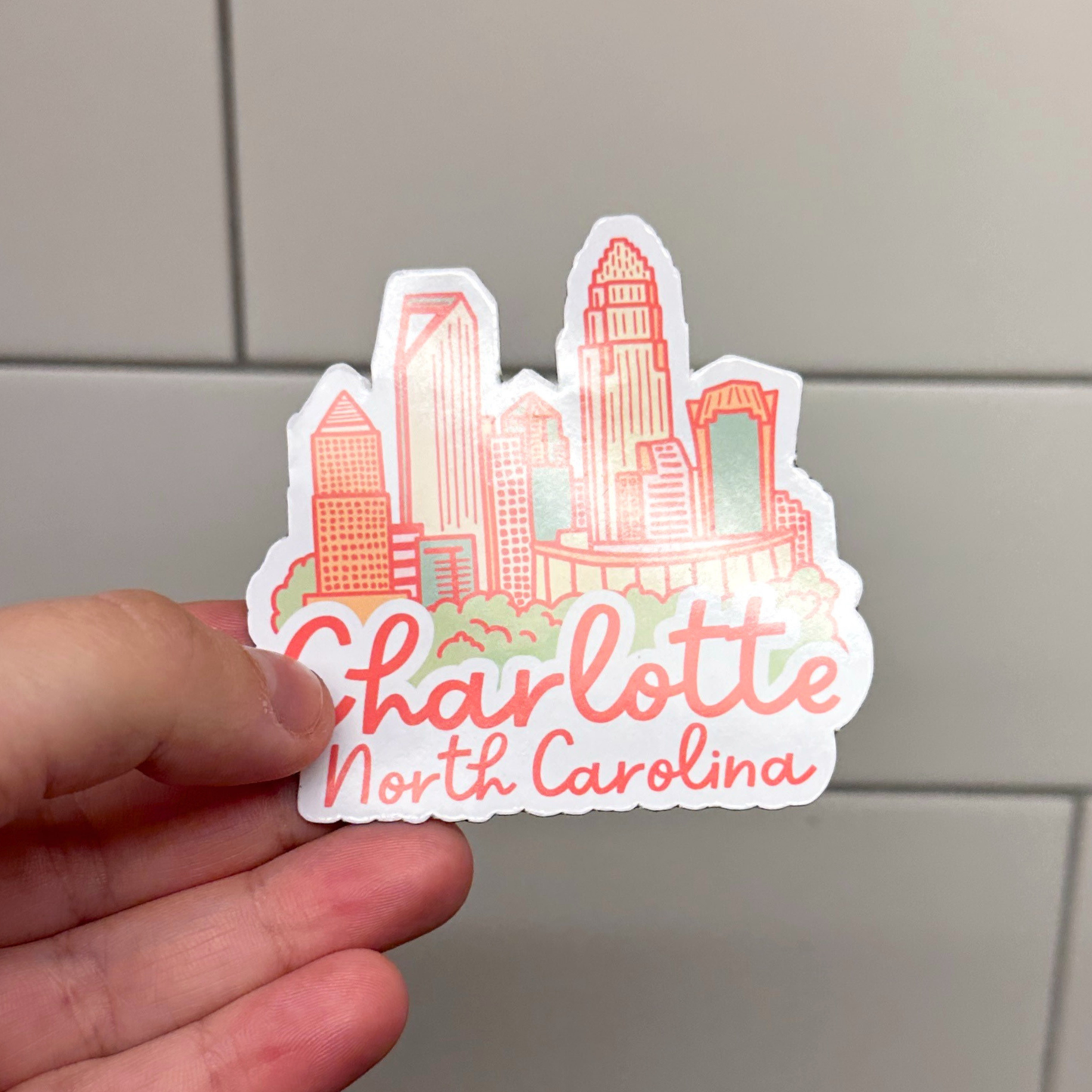 Charlotte Skyline Magnet
