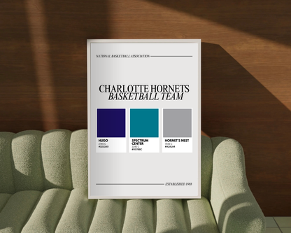 Charlotte Sports Colors Print