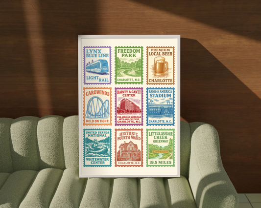 Charlotte Stamps Print