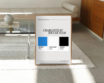 Charlotte Sports Colors Print