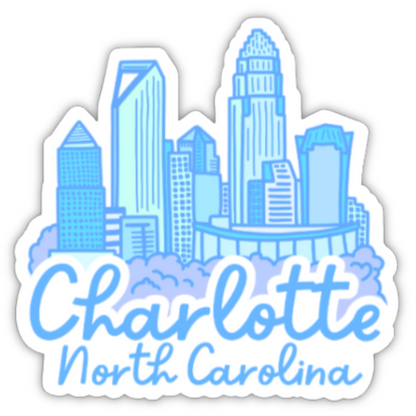 Charlotte Skyline Sticker