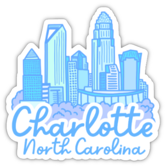 Charlotte Skyline Sticker