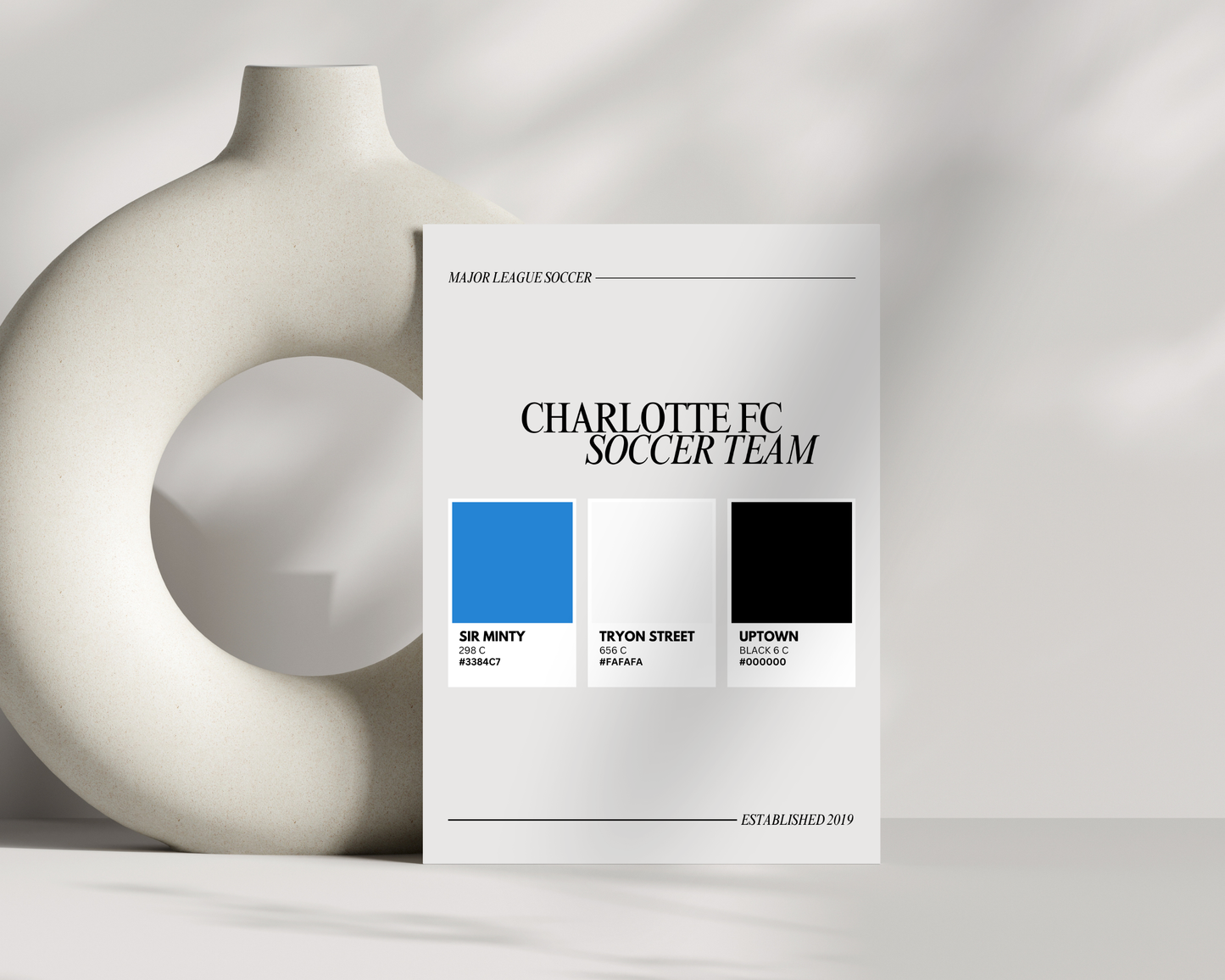 Charlotte Sports Colors Print