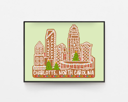 Gingerbread Charlotte Print