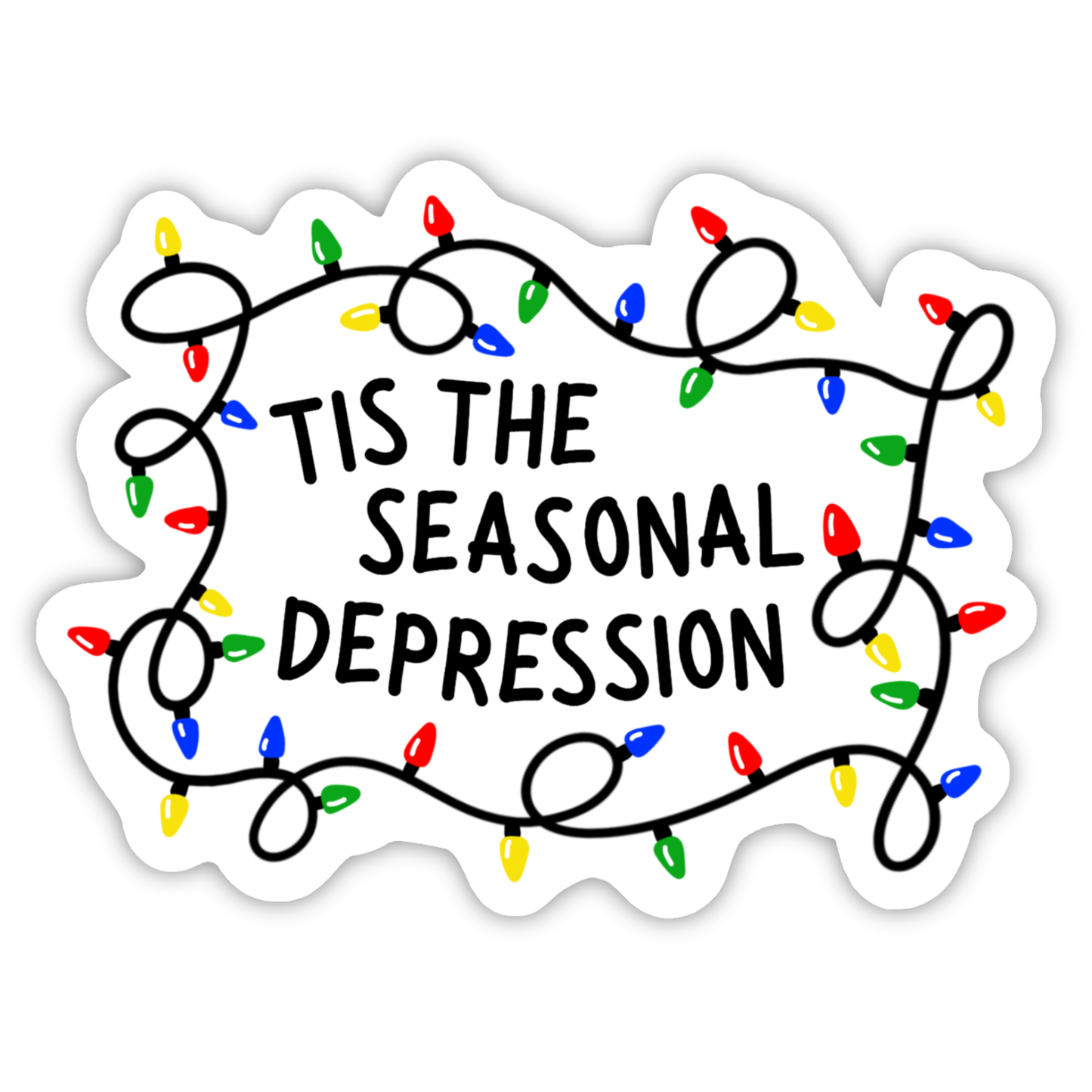 Tis the Seasonal Depression Sticker