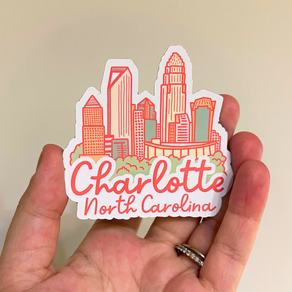 Charlotte Skyline Magnet