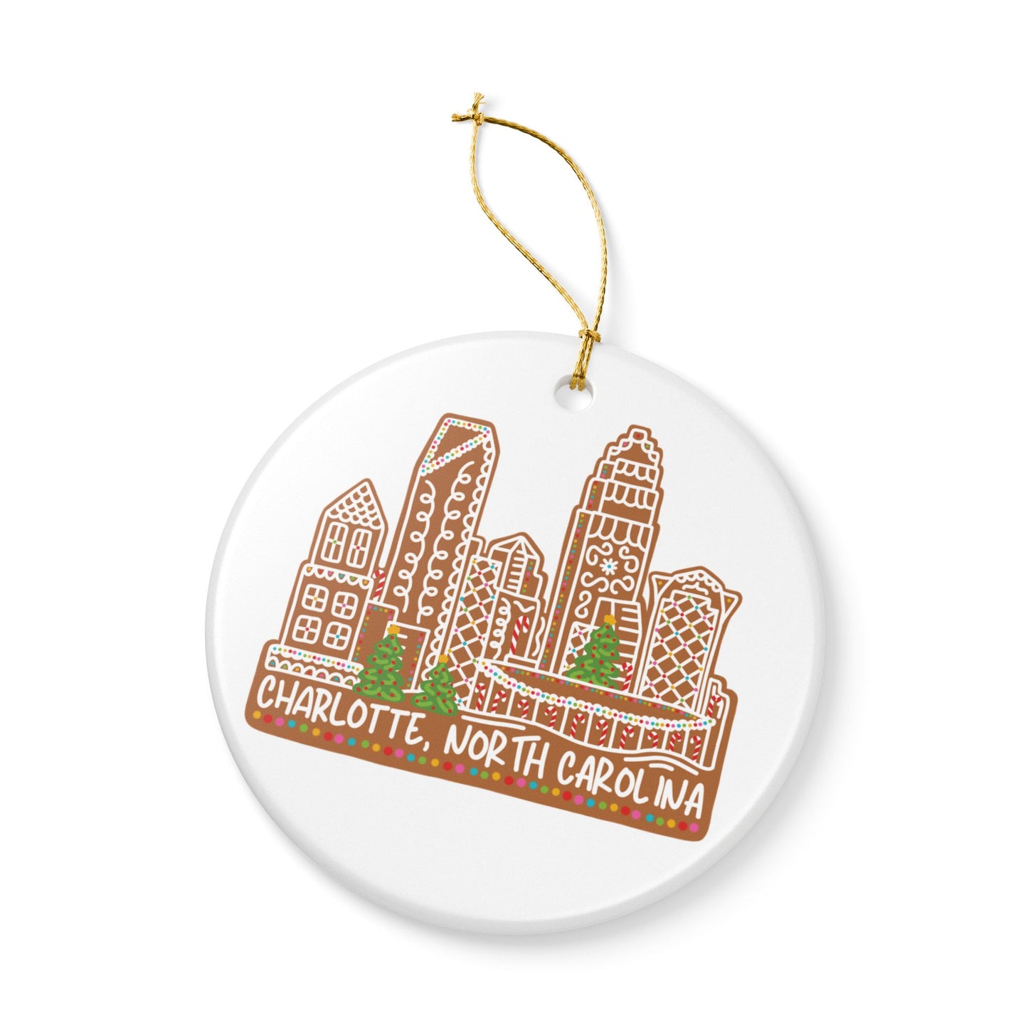 Gingerbread Charlotte Christmas Ornament