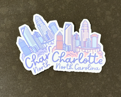 Charlotte Skyline Sticker