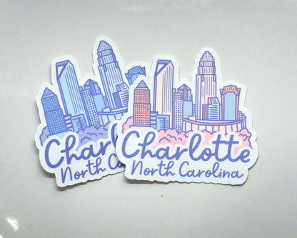 Charlotte Skyline Sticker