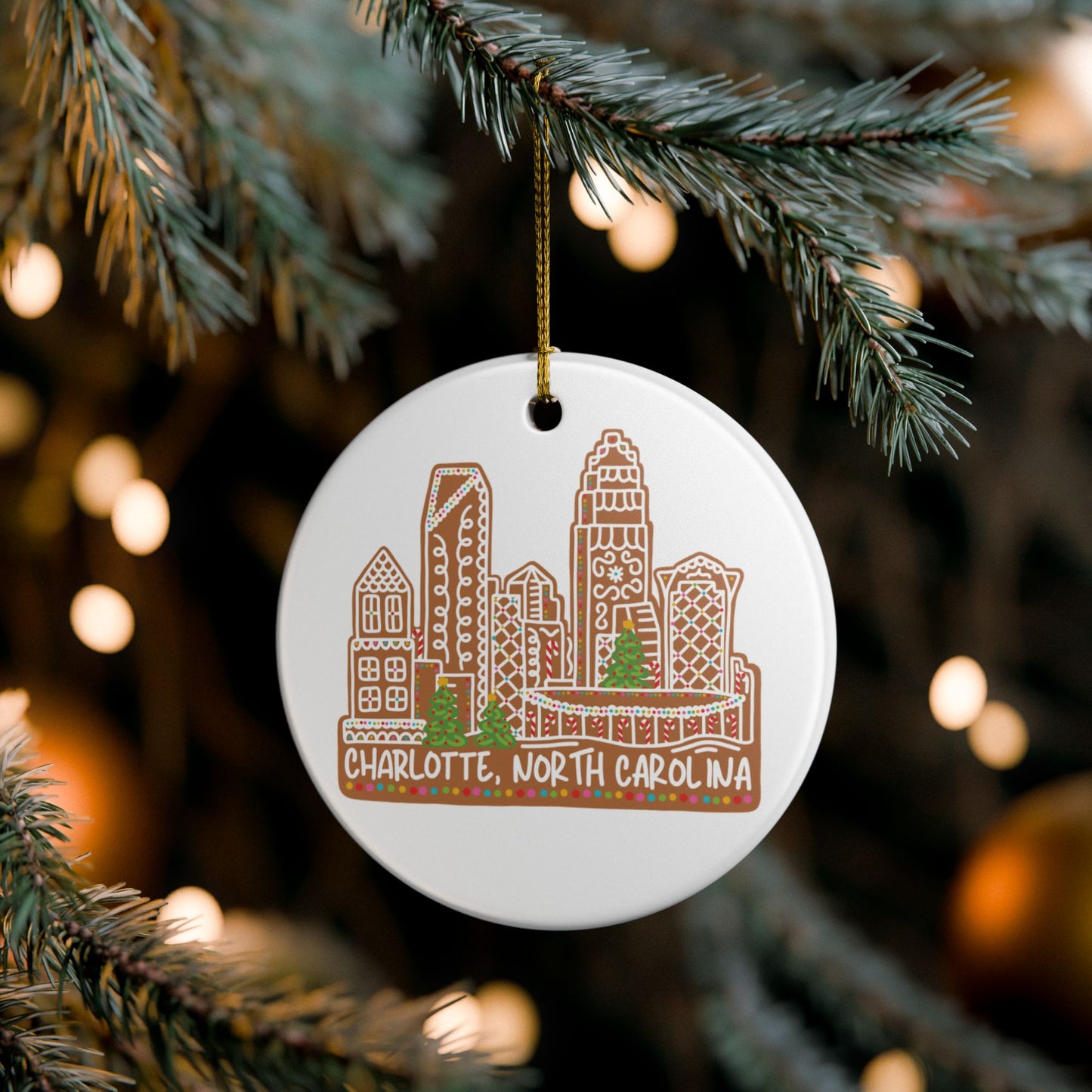 Gingerbread Charlotte Christmas Ornament