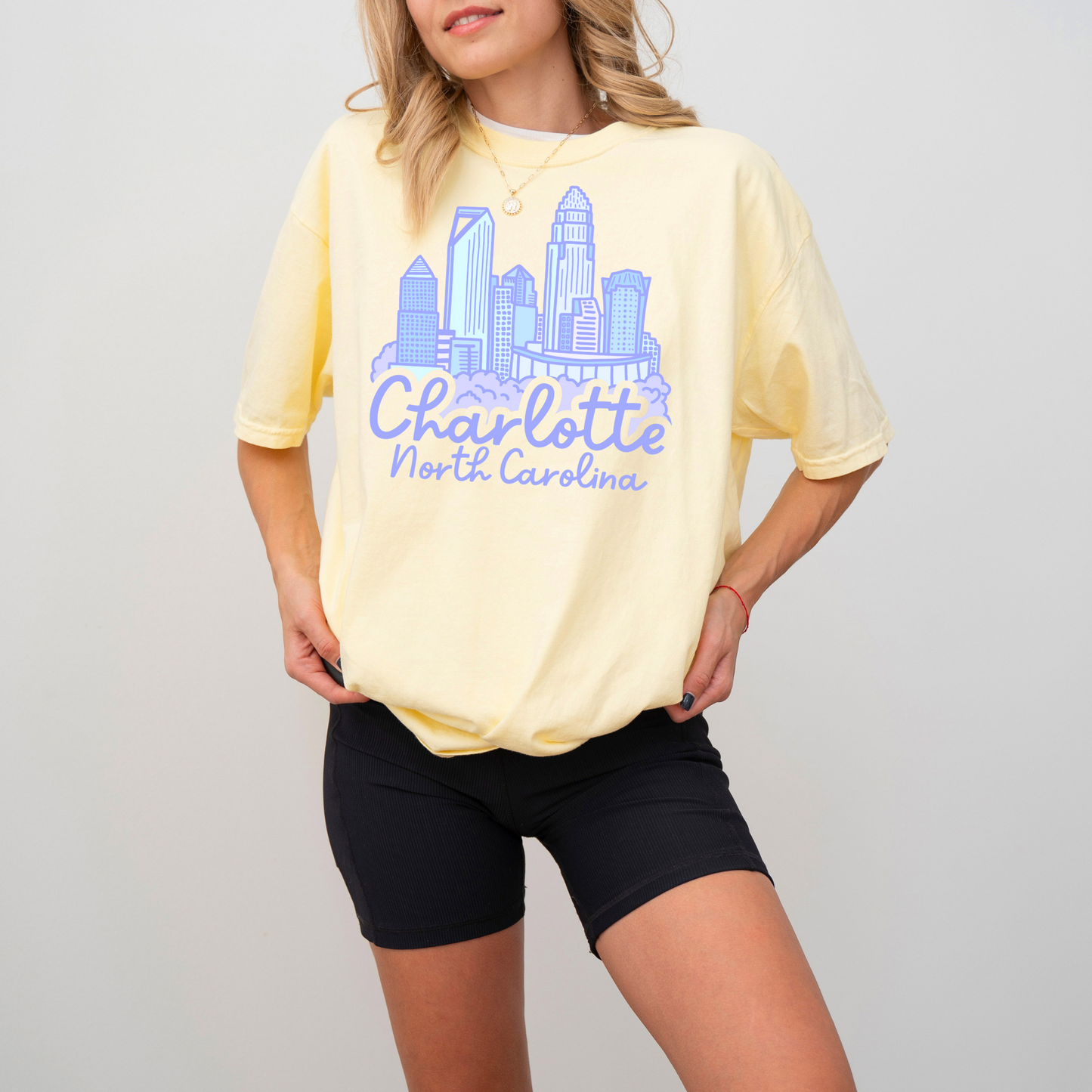 Purple Charlotte Skyline Tee