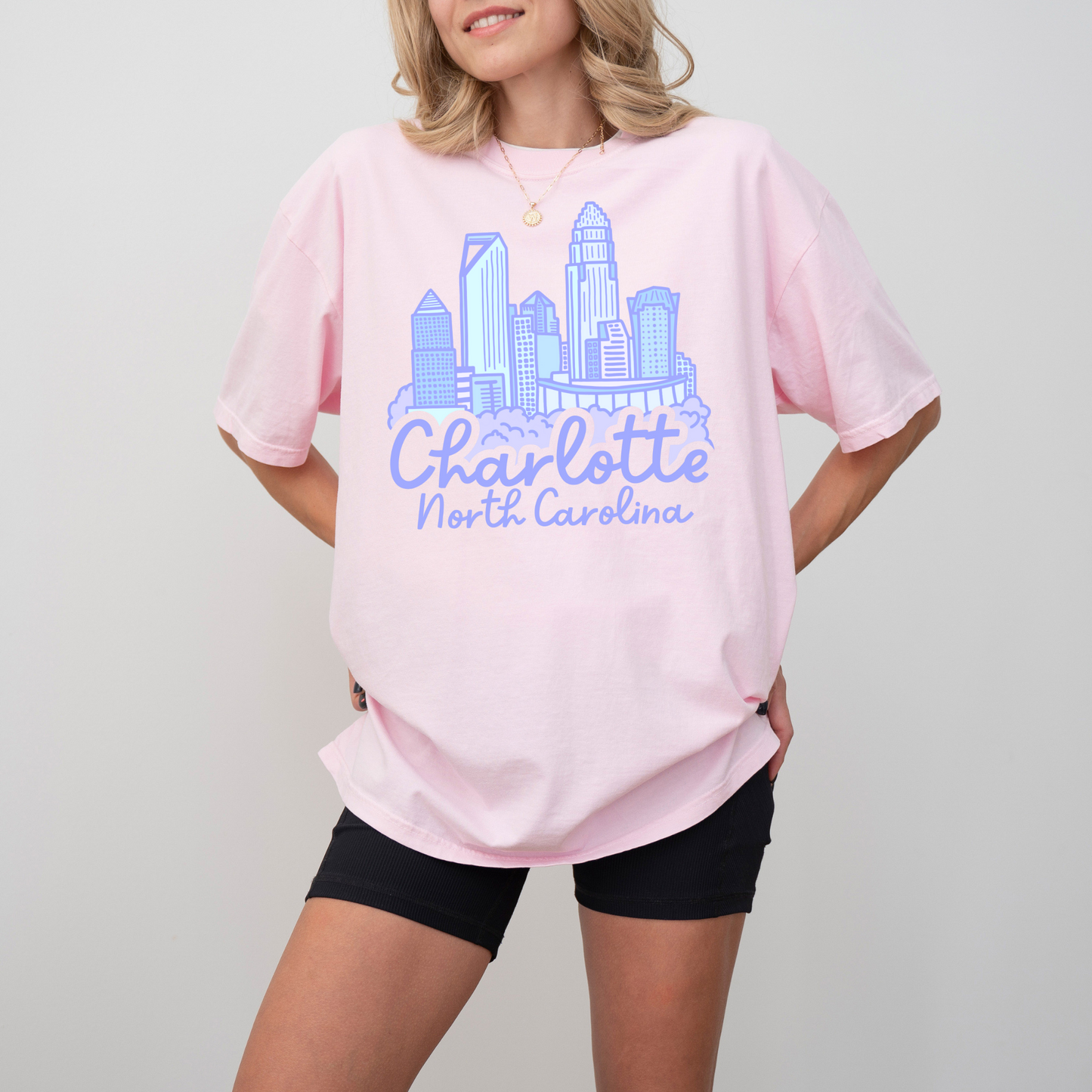 Purple Charlotte Skyline Tee