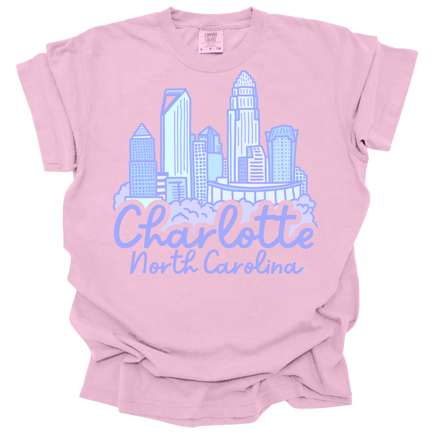 Purple Charlotte Skyline Tee