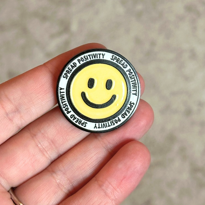 Spread Positivity Enamel Pin