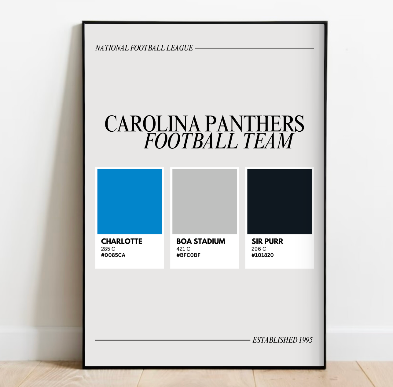 Charlotte Sports Colors Print