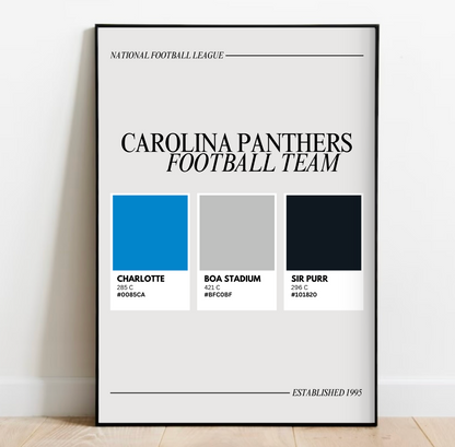 Charlotte Sports Colors Print