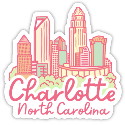 Charlotte Skyline Magnet