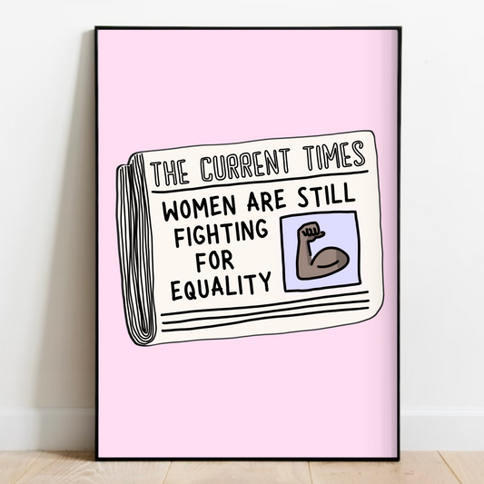 Women's Equality Newspaper Print