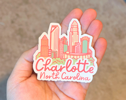 Charlotte Skyline Sticker